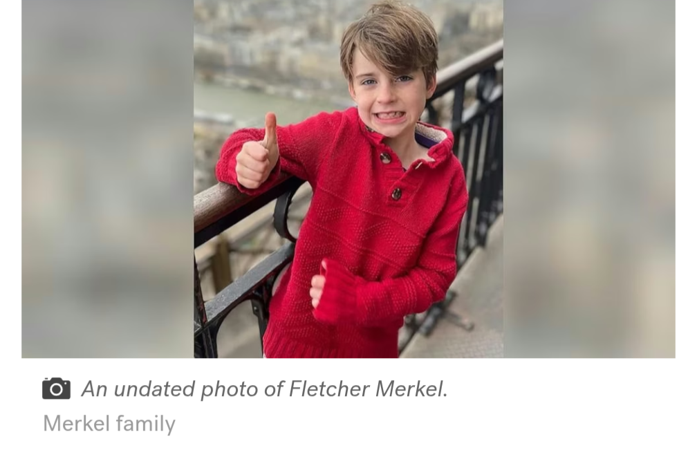 Fletcher Merkel, 8, 