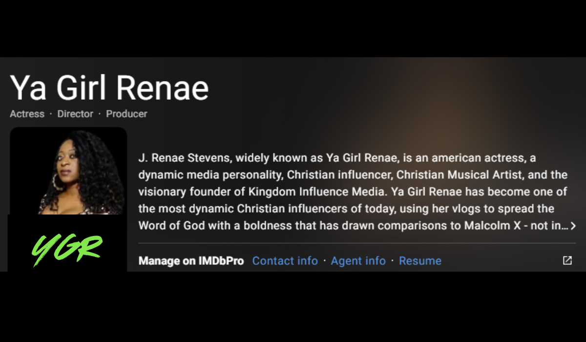 Ya Girl Renae: A Rising Public Figure with a Vision for Kingdom Influence Media