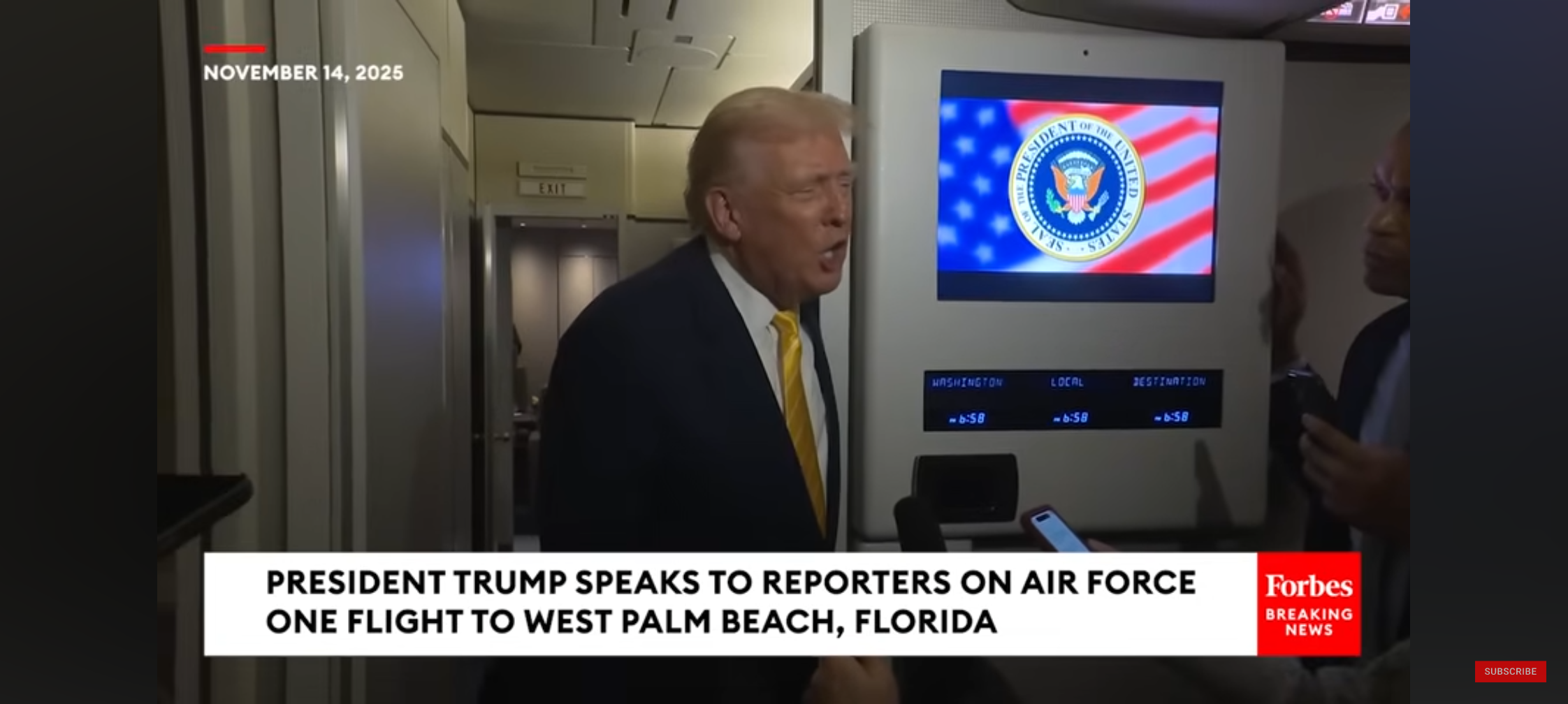 Trump Throws Bill Clinton Under The Bus On Air Force One Flight