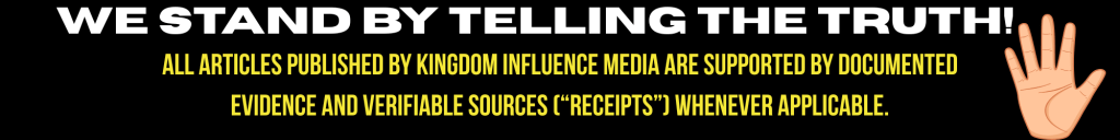 Text graphic stating 'WE STAND BY TELLING THE TRUTH!' with a hand symbol, emphasizing the commitment to truthful journalism and citing document evidence.