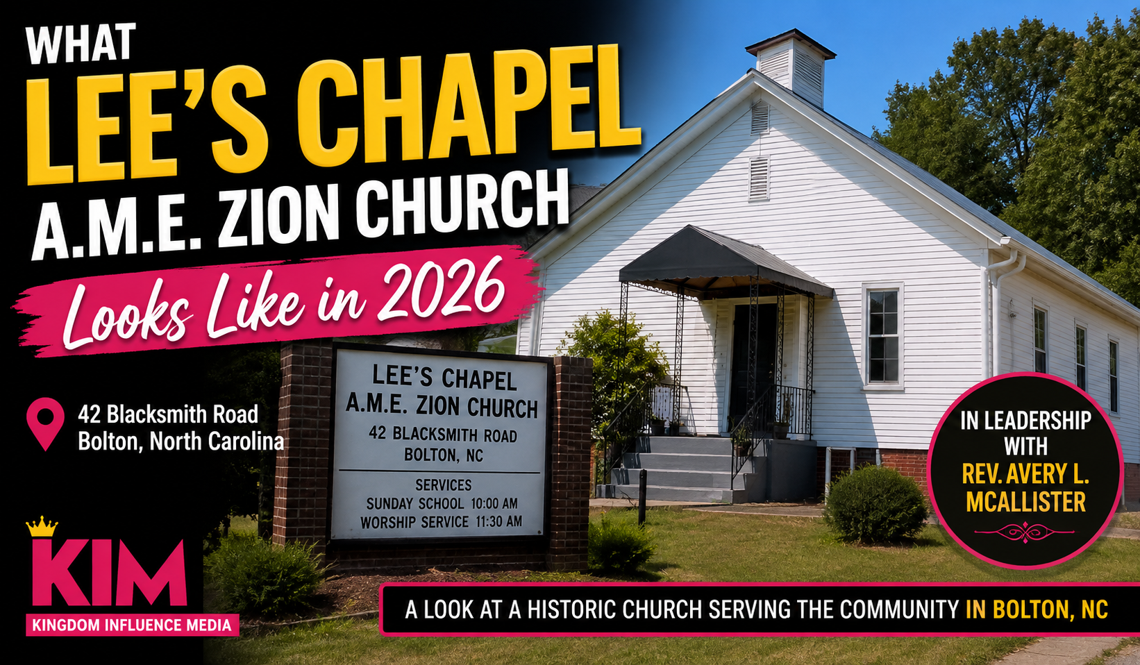 Lee’s Chapel AME Zion | What It Looks Like in 2026 | Bolton, North Carolina